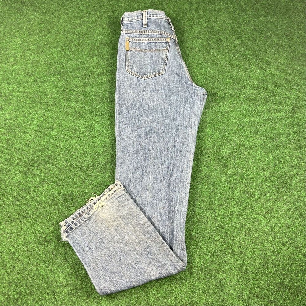 Cinch Up Mens Size 31x36 Blue Jeans Light Wash Cut Hem Straight Leg Relaxed